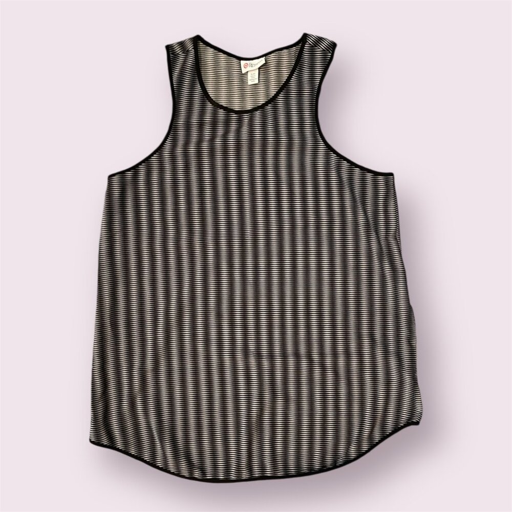 Black & White Sleeveless Top S Peter Pilotto Striped Tank